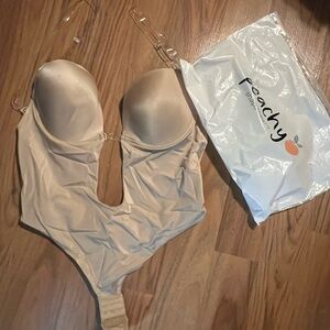 Peachy Skin-Tone Bodysuit